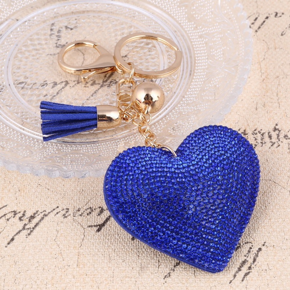 💎Blue Heart Crystal Purse Charm💎 - Picture 5 of 5
