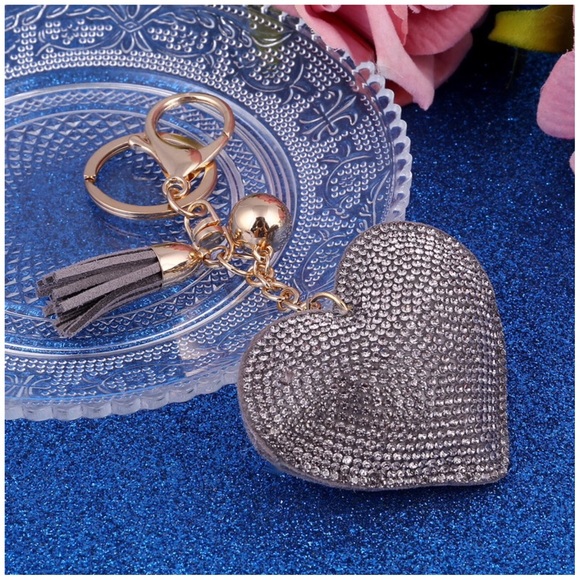💎Blue Heart Crystal Purse Charm💎 - Picture 3 of 5