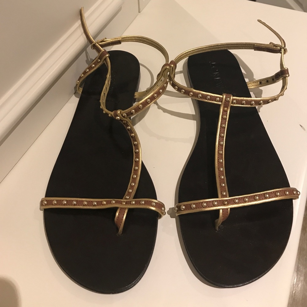 JCrew t-strap sandal, size 8