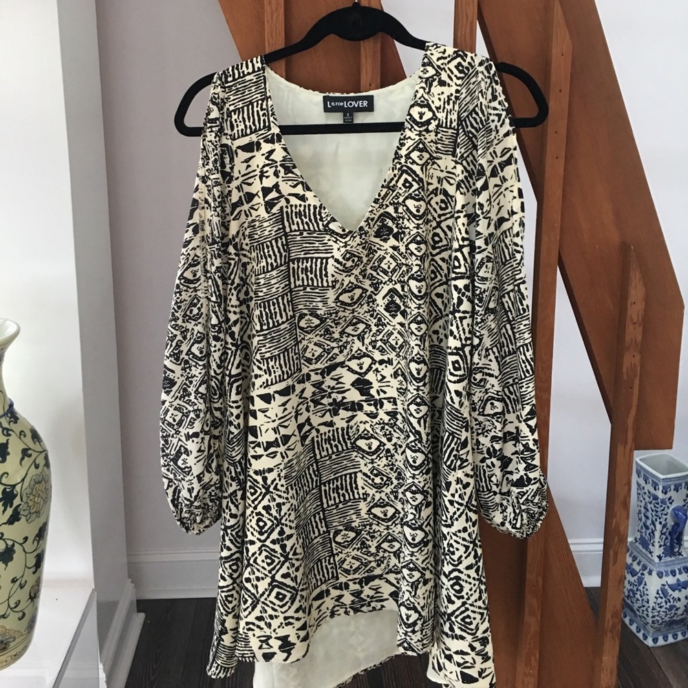L is for Lover print dress