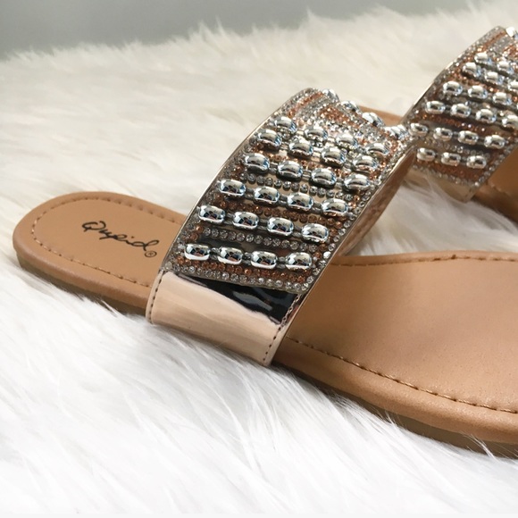 Rose Gold Toe Ring Sandals - Picture 3 of 7