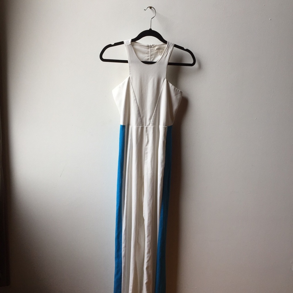 Blue/white jumpsuit
