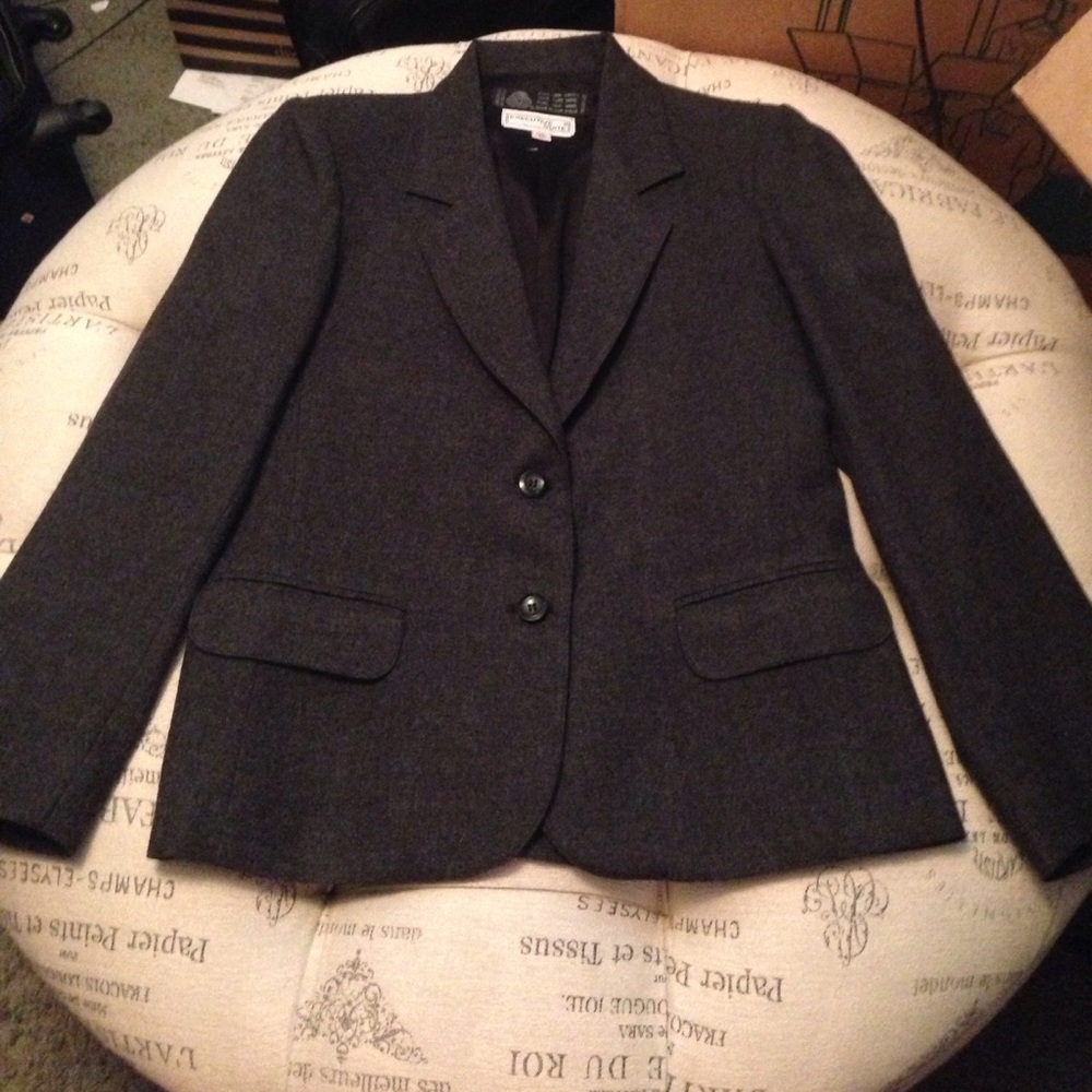 Vintage gray blazer size 10 - Picture 1 of 3