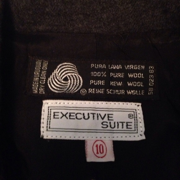 Vintage gray blazer size 10 - Picture 2 of 3