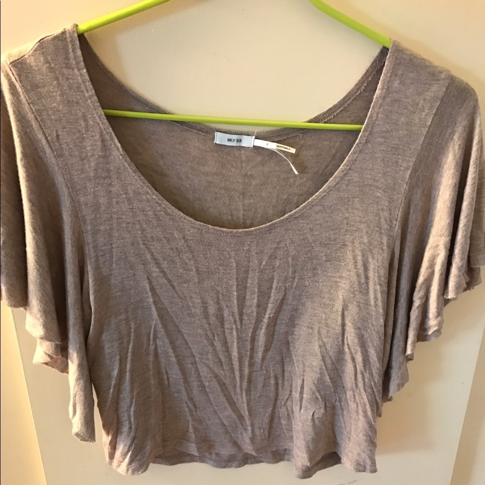 Women top butterfly sleeve
