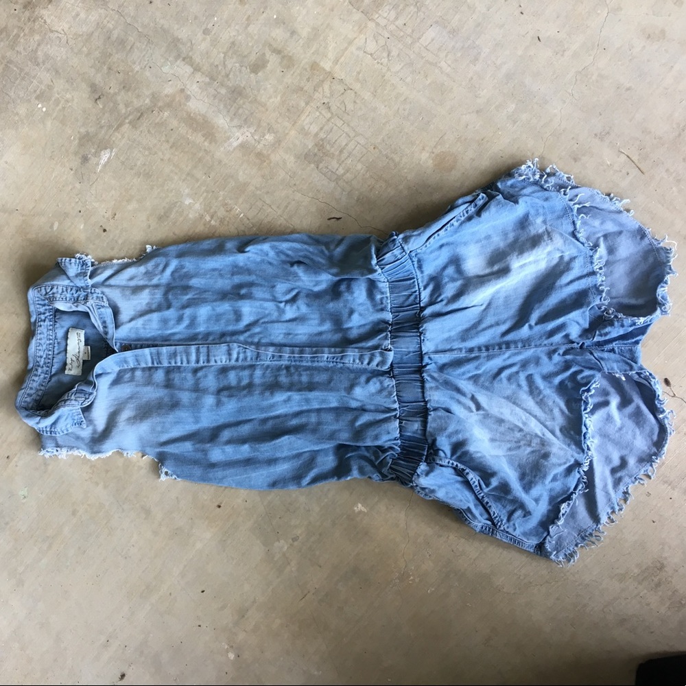 Blue jean romper