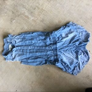 Blue jean romper