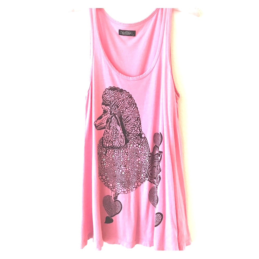 Lauren Moshi A-Line Tank Top in Poodle Pink Size S
