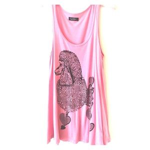 Lauren Moshi A-Line Tank Top in Poodle Pink Size S