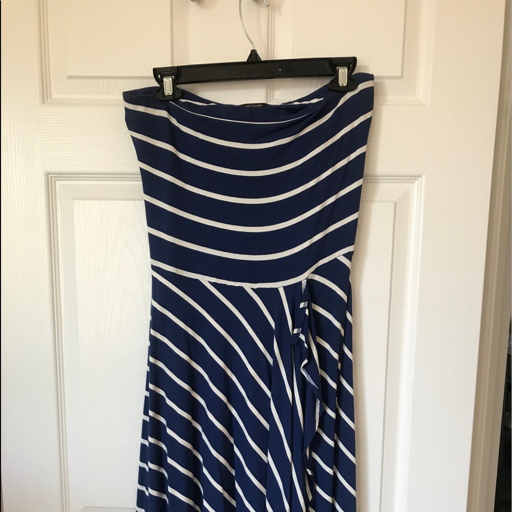 Ann Taylor Strapless Jersey Dress