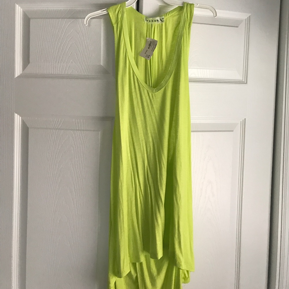 Lime green colored tank!