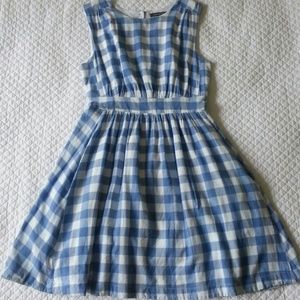 Modcloth Too Much Fun Dress in BBQ Blue Gingham