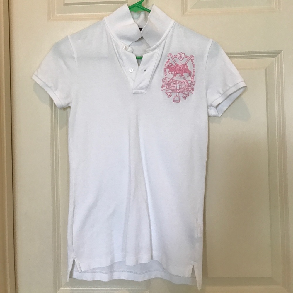 Limited edition white Ralph Lauren polo