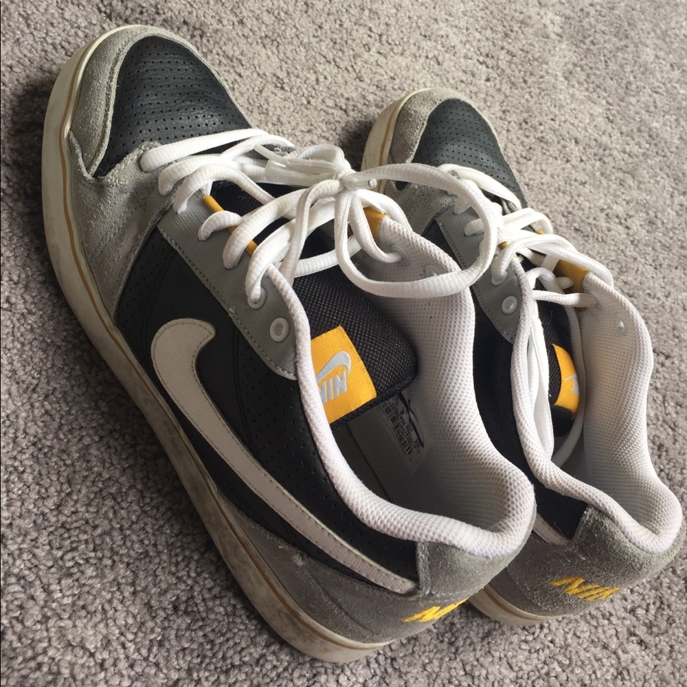 Nike suede and leather sneakers