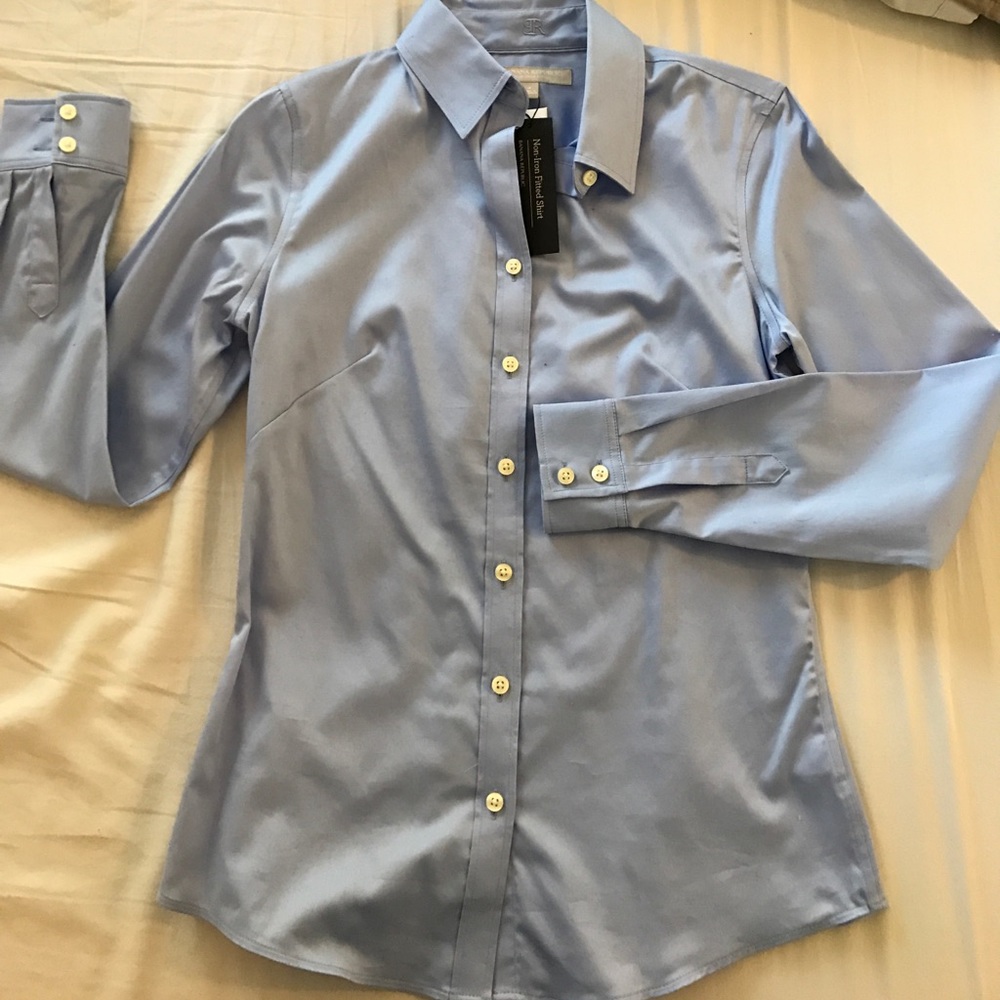 Blue Banana Republic fitted shirt