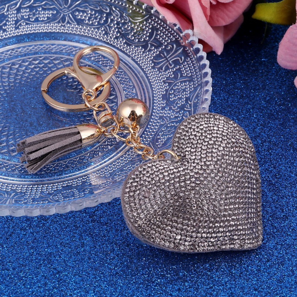 💋Grey Heart Purse Charm💋 - Picture 2 of 5