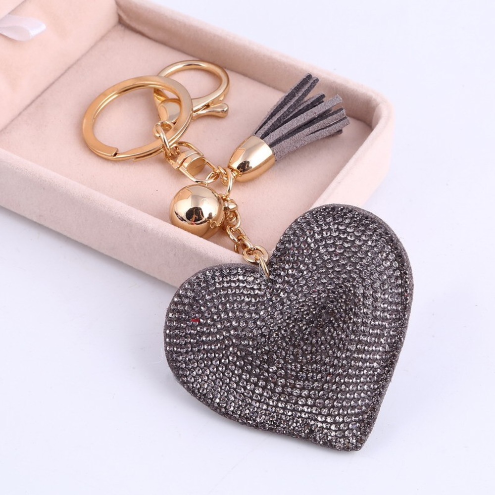 💋Grey Heart Purse Charm💋 - Picture 3 of 5