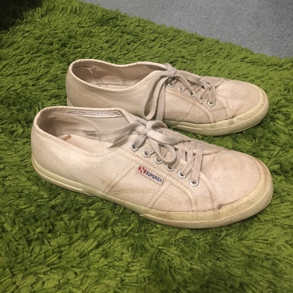 Used white Superga Sneakers size 10W
