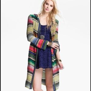 Free People Serape Striped Cardigan