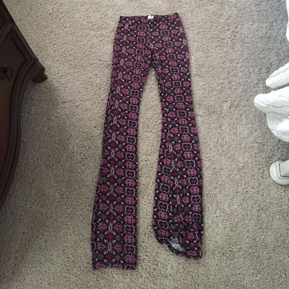 PAC sun  patterned flare leggings