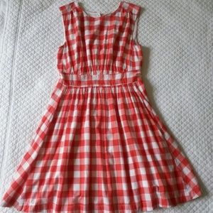 Modcloth Too Much Fun Dress Cookout Crimson