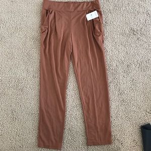 Soft, luxe, Free People auburn pants. Size L