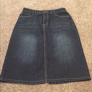 Christopher & Banks denim skirt