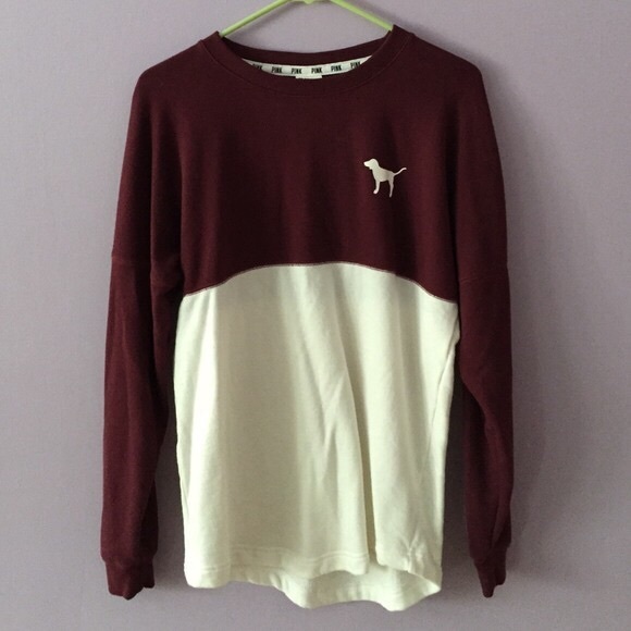 Victoria's Secret PINK Nation Varsity Long Sleeve - Picture 1 of 3