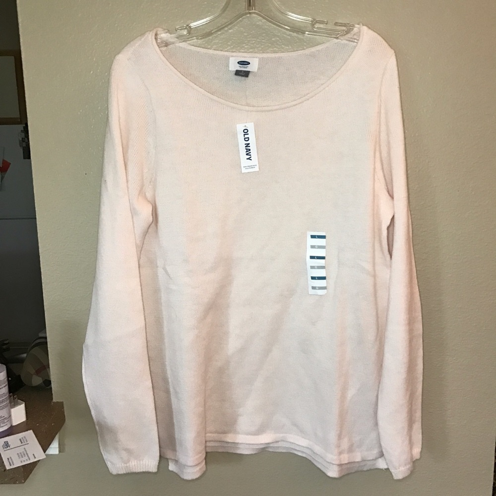 light pink old navy sweater