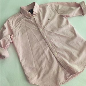 Ralph Lauren pink cotton button down boys 12