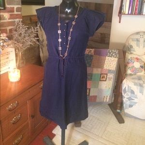 Merona Navy Linen Dress