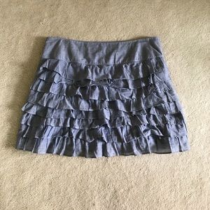 Blue Ruffle Skirt