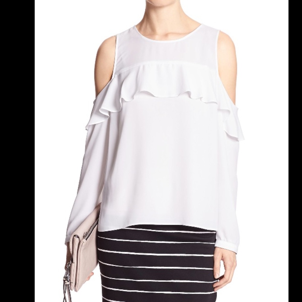 Banana Republic cut-out/cold shoulder long sleeve