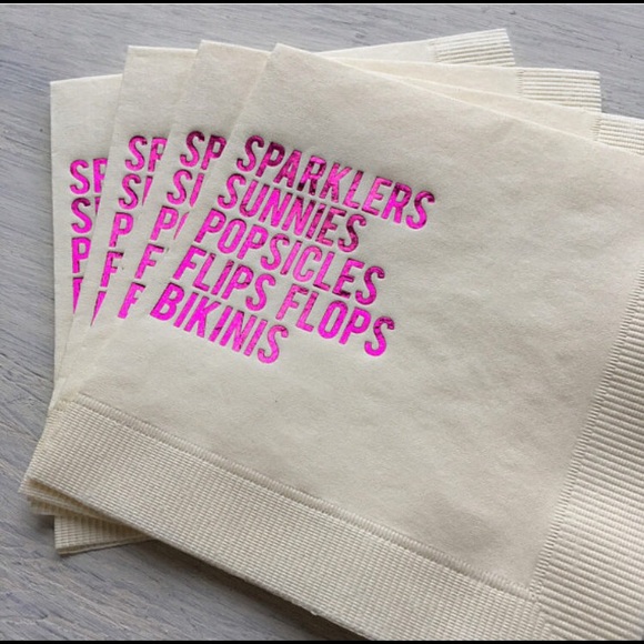 Summer napkins, sunnies, flip flop, bikini, gno - Picture 2 of 4