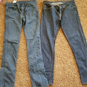 Lot of men American eagle and levis