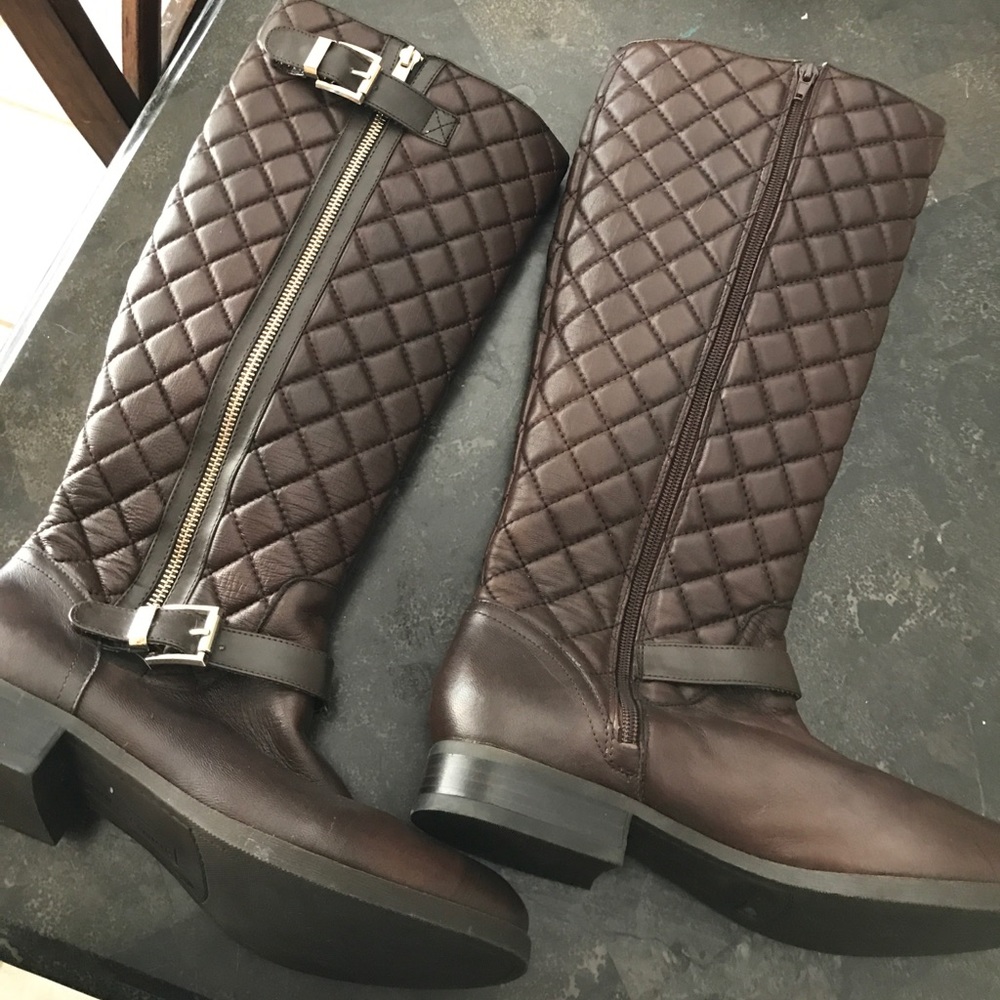 Vince Camuto Leather Riding Boots