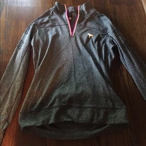 Grey quarter zip sweatshirt