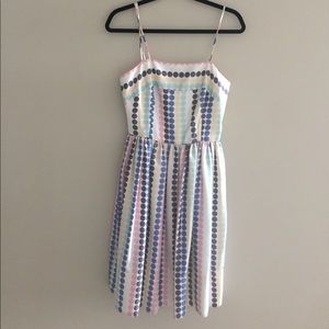 Anthropologists Cream/Polka Dot Satin Dress