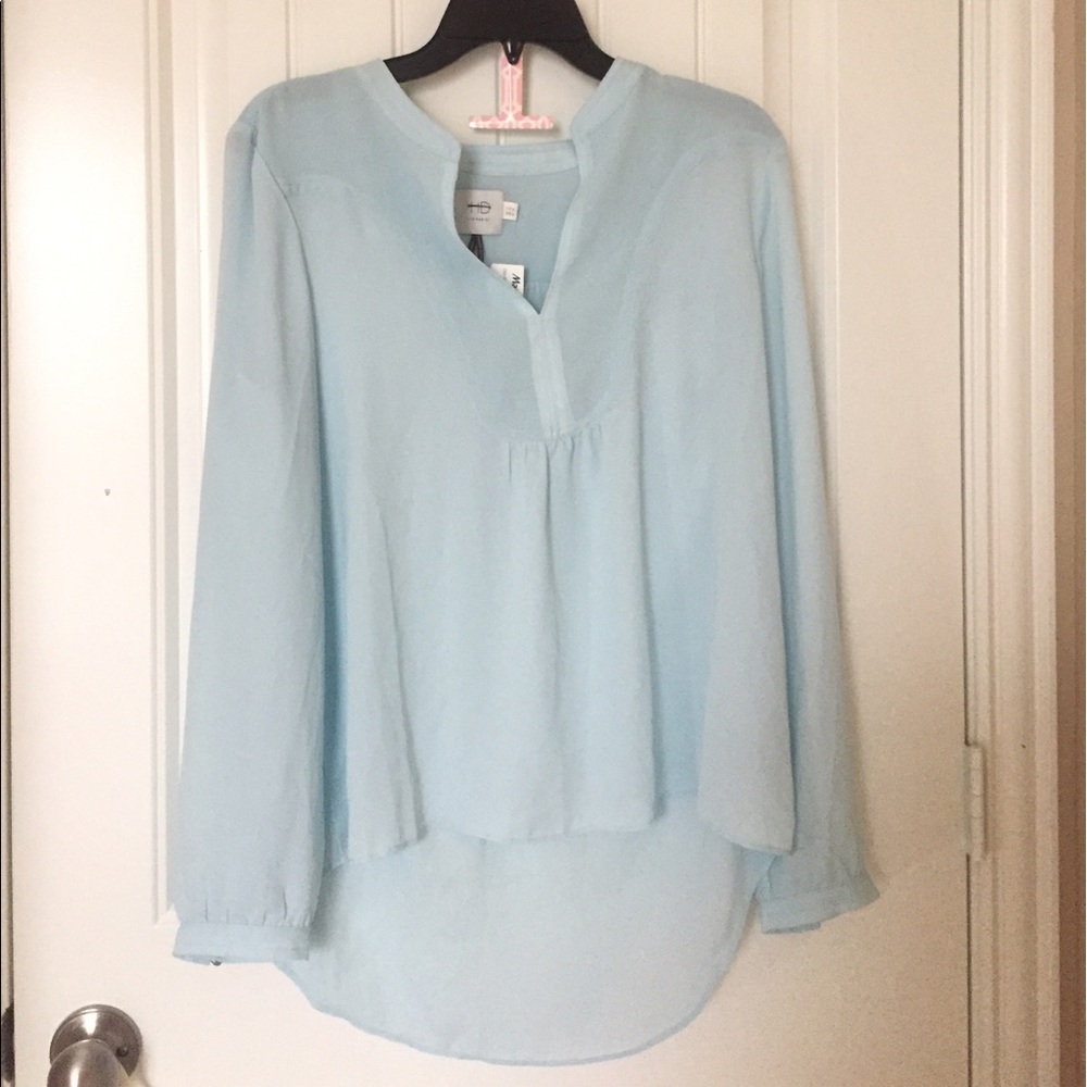 Baby Blue HD in Paris Sheer Shirt