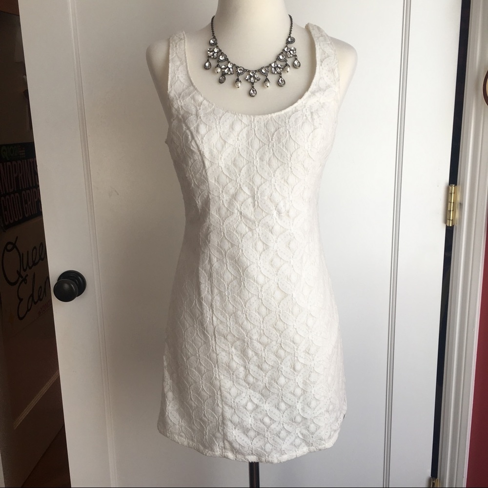 White Lace Hollister Dress