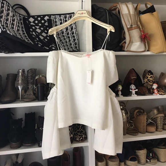 re:named Tops - Brand new Re:named off shoulder top in white