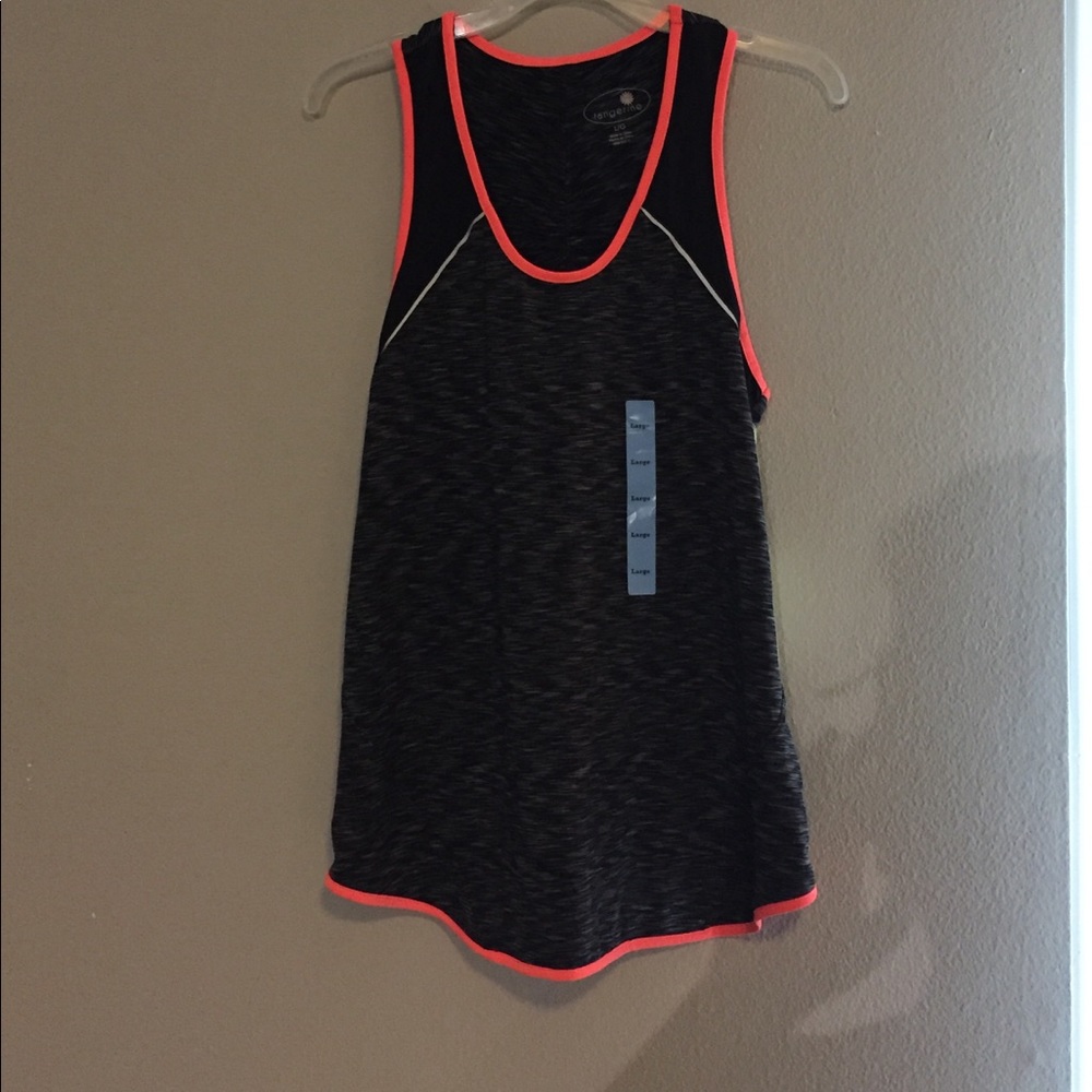 Black work out tank top