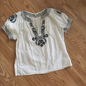 J.Crew embroidered top