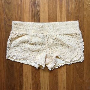 Lace Crochet Shorts
