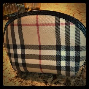 Authentic Burberry mini bag/ makeup case