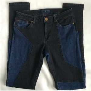 Marc by Marc Jacobs black & blue skinny jeans