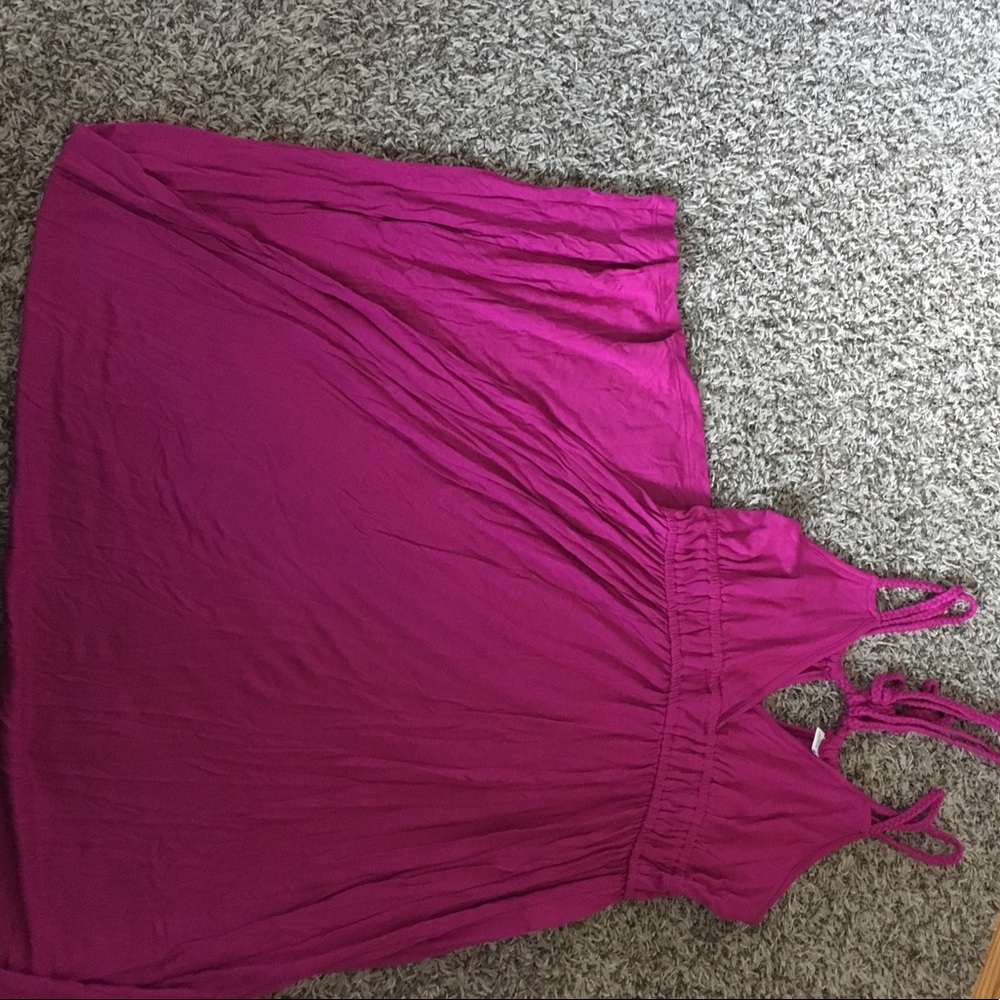 Pink maxi dress