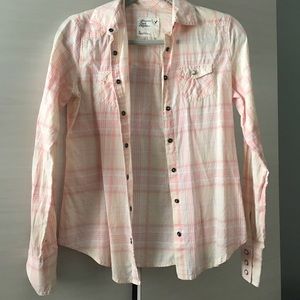 American Eagle button up plaid shirt