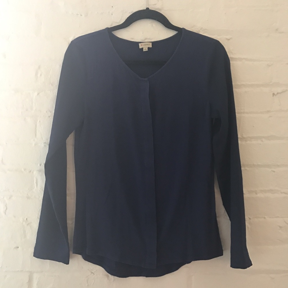 🌿OFFICE CHIC NAVY BLOUSE🌿