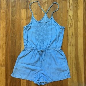 Women's Chambray Romper